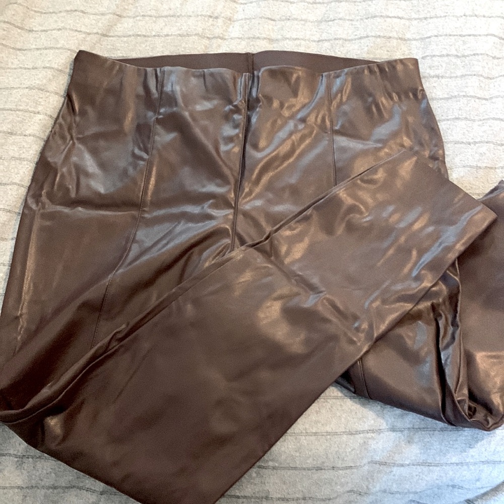 Faux Leather Pants 16, NWT